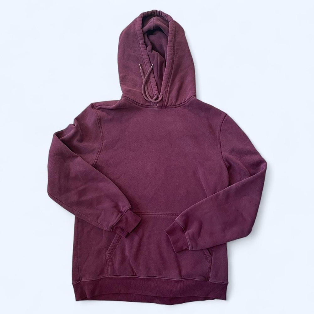 H&M burgundy cotton blend hoodie size medium